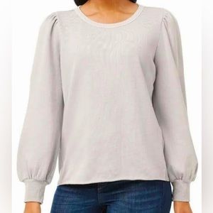 NWT - Members Mark Fashion Sleeves Women’s sweatshirt - Pumice (light grey) XXL